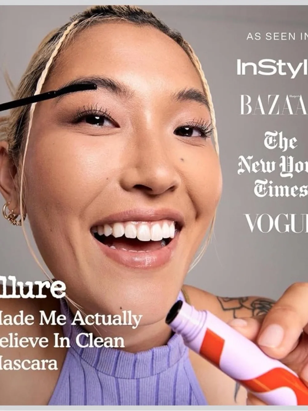 Tower 28 Pink Mascara Tube with Orange Accent-Jet